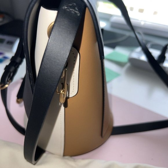 Zac Posen Belay Leather Crossbody, Multi-Black ,NWT - Picture 3 of 10